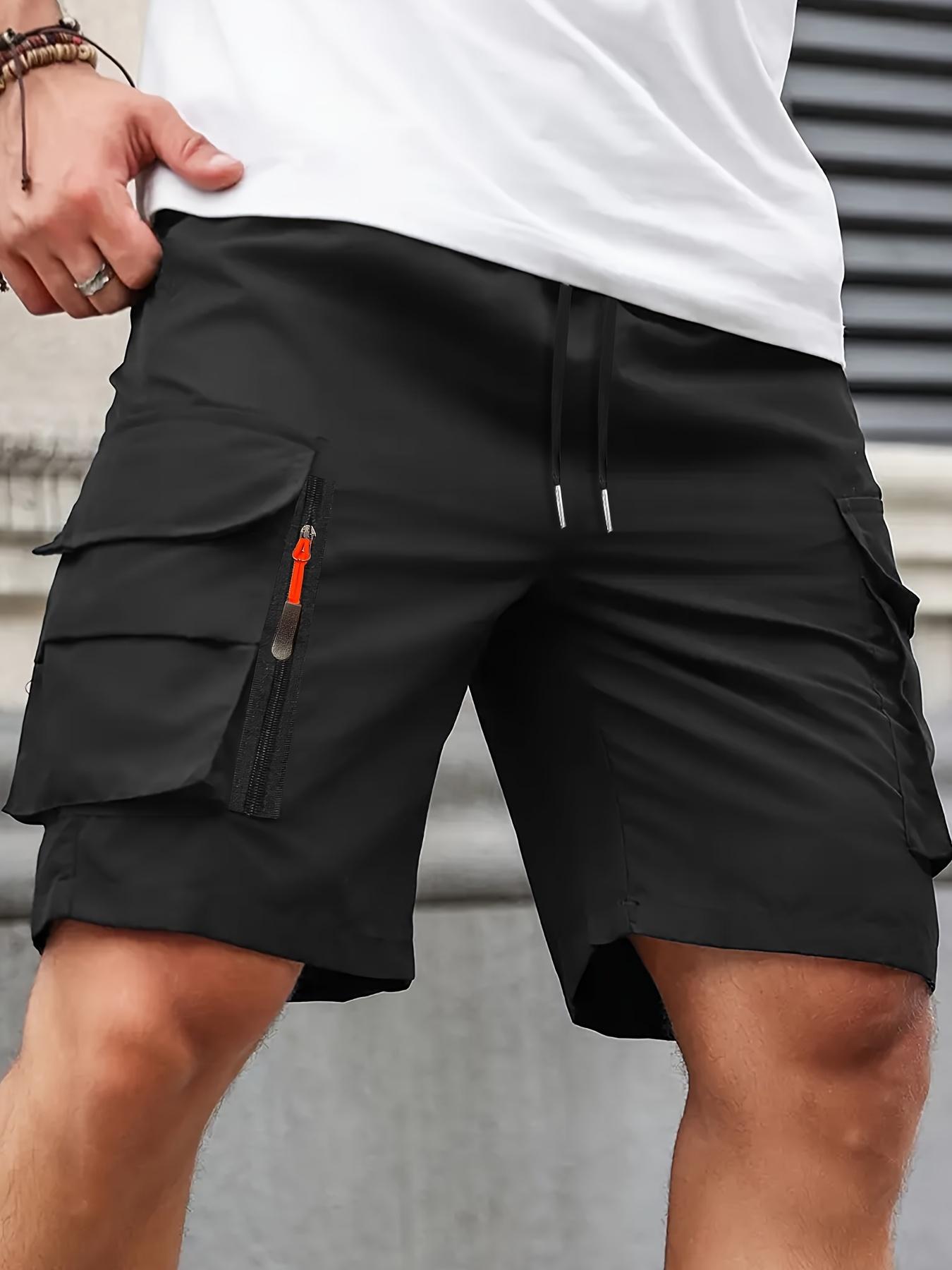 Men’s New Cargo Shorts 3-PackMen's summerZippered pocket.Loose.Outdoor Sports Knee-Length Casual Shorts