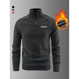 Men's casual outdoor jacket, autumn and winter warm sports jacket, fashionable long sleeved daily wear and outdoor activity jacket