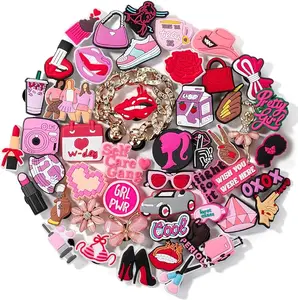 Mixed Style PVC Charms Bulk Pack 30-60pcs – Kawaii, Vintage, Cartoon Shoe Charms for DIY Crafts, Clogs, Wristbands, Keychains