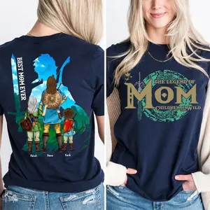 Personalized Legend of Mom Shirt, Best Mom Ever Gift, Zelda Gamer Mom Tee, Fantasy Mom Gift Shirt