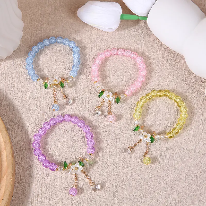 1pc First Love Style Faux Pearl Camellia Bracelet | SHEIN A