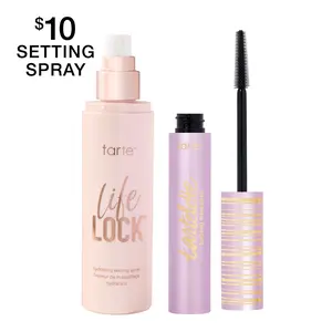 tarte locked in duo - tubing mascara & life lock setting spray