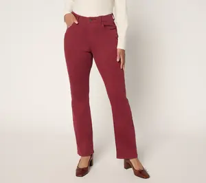 Women with Control Contour Curves Regular Piece Dye Jeans