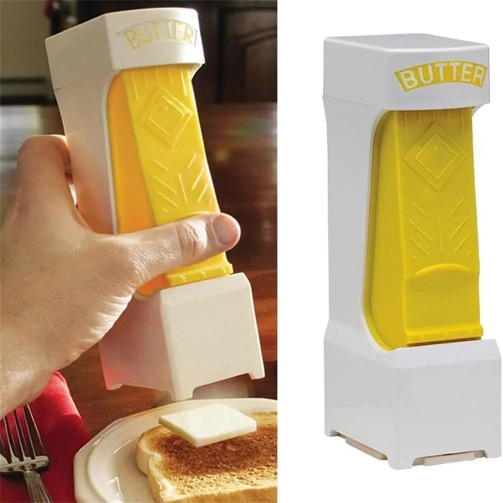 Butter Cutte, Simple One Click Stick Butter Cutter, Butter Cheese Cutter with Stainless Steel Blade, Butter Dispenser for Making Bread, Cakes, Cookies