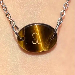 Tiger Eye Leo Zodiac Sign Crystal Necklace natural gemstone #handcrafted #hypoallergenic