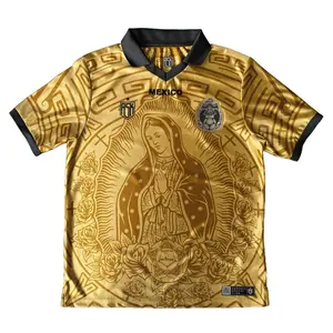 Mexico Guadalupe ‘Edición De Oro’ Jersey – Premium Gold Edition Soccer Shirt – Virgen de Guadalupe Retro Football Jersey – Limited Fan Edition
