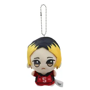 10cm AnimeHaikyuu Volleyball Plush Kozume Kenma Hinata Shoyo Tsukishima Kei Pendant Keychain Cute Soft Stuffed Toy Gift