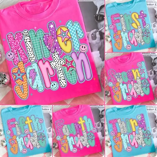 Youth Preppy Back to School Shirt Customize, Coquette Teacher First Day of School Shirt, Pre-k 1st/2nd/3rd Grade,Trendy Tees, kids clothing, birthday gift, summer shirt, Family shirt, Back to school outfit
