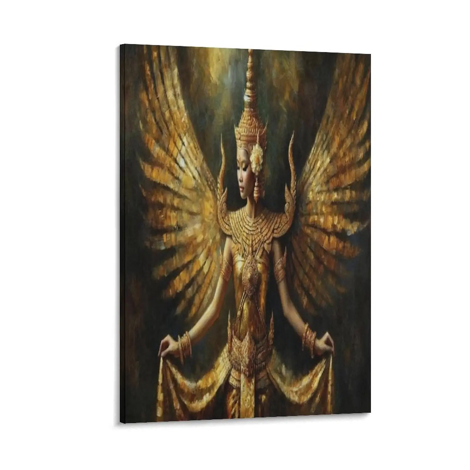Cambodian Dance Art Poster Dance Classroom Teaching Poster 4 Poster Canvas Wall Art For Bedroom Decor Bar Office Room Decor Gift