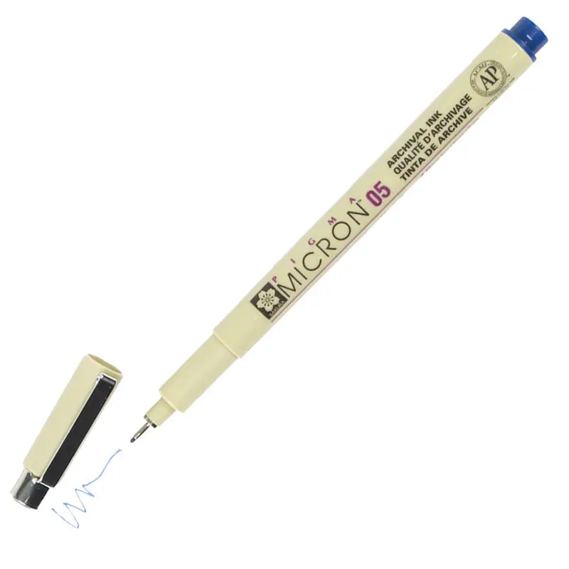 Pigma Micron 05 Pen .45mm Royal Blue