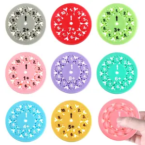 WELLVO 9PCS Math Fidget Spinners, Educational Math Fact Fidget Spinners for Kids Classroom Prize Treasure Box STEAM-STEM-Educational (Add Subtract) gyro fidget