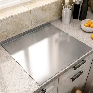Stainless Steel Food Cutting Board 40x30cm, Durable Large Kitchen Chopping Block for Meat, Fruit, Vegetables and Baking, Easy to Clean, Suitable for Daily Use