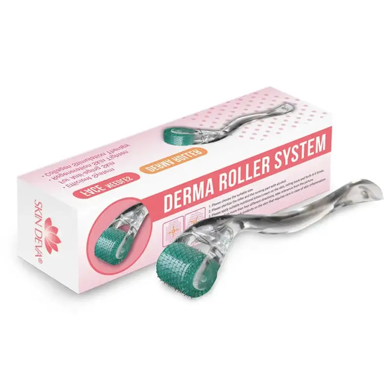 Derma Roller Micro needling Roller 0.5mm | Micro Needler Face Roller | 192 Micro Roller For Women and Men Skincare Stainless Stainless Steel Steel