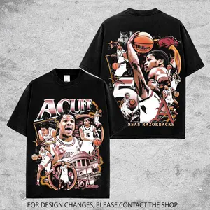Vintage Darius Acuff Graphic Tee For Razorbacks Nation. DA 5 Arkansas Basketball Streetwear Shirt, Oversized Unisex Fan Tee Gift for Men & Women