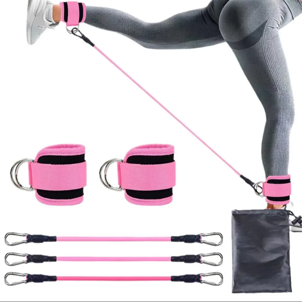 Adjustable Ankle Resistance Bands - Thickened Ankle Straps for Glute Training, Leg and Hip Toning Workout, Portable for Home Use, Ideal Christmas Valentine's Mother's Day Gift, Accessories, Training Tool