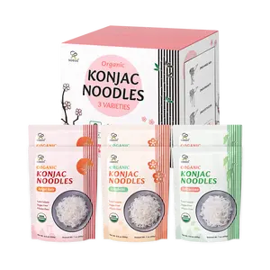 Soeos Konjac Noodles, Organic Shirataki Noodle, Low Calorie, Keto and Paleo Friendly, 3 Variety Noodles, 52.8 Ounce (Pack of 6) Carb Pansit
