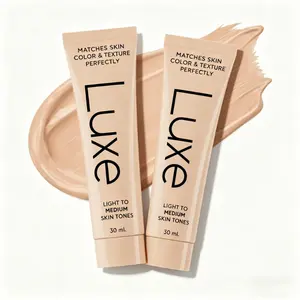 2pcs Color Matching Foundation for All Skin Tones Skin Tint, Buildable Coverage Liquid Makeup, Natural Glow End