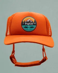 PupLid All Terrain Design Trucker Hat for Dogs with Classic Lightweight Breathable Fit