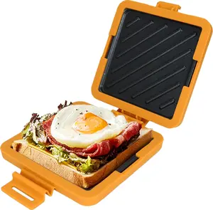 Microwave Toastie and Sandwich Maker I Dishwasher Safe with Compact Design I Easy to Clean I Durable and Non-Stick Silicone Material