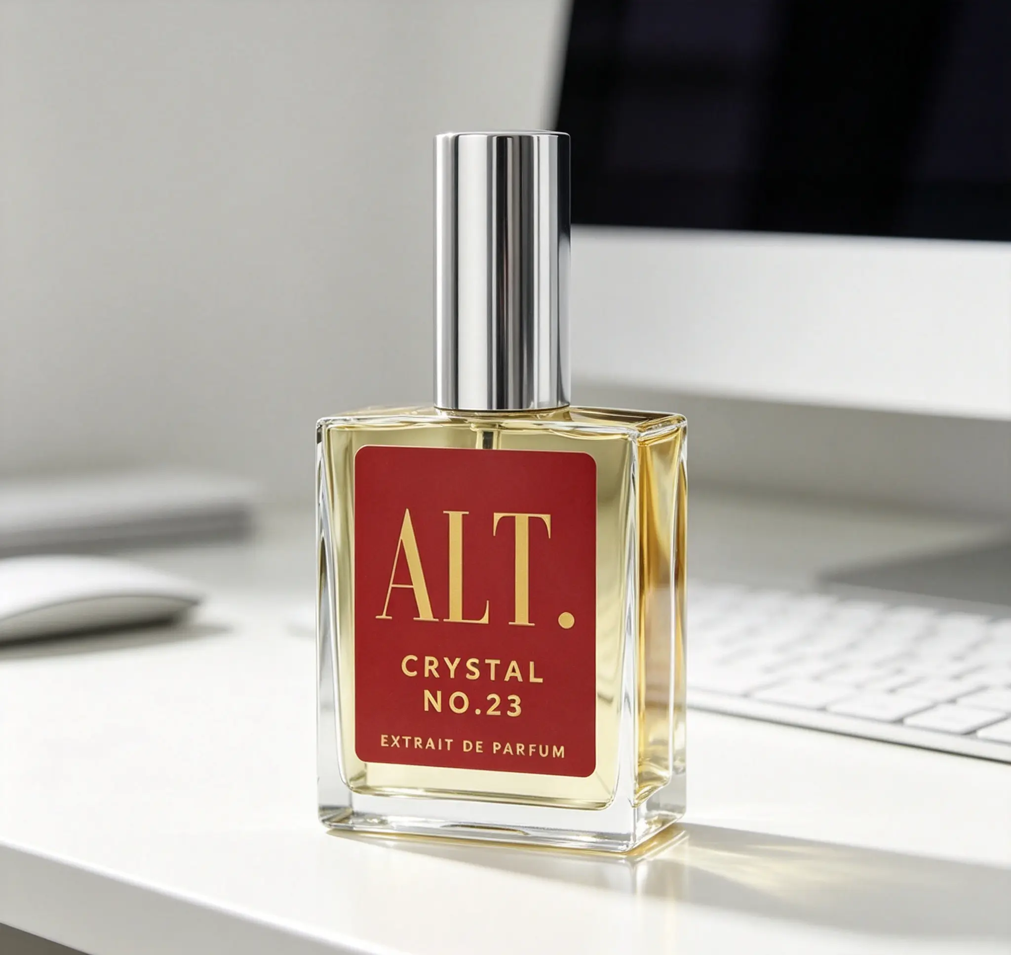 ALT. FRAGRANCES Crystal No. 23 Extrait De Parfum – 60ml, Inspired by Baccarat Rouge 540, Unisex Long-Lasting Perfume with Jasmine, Amberwood & Cedar