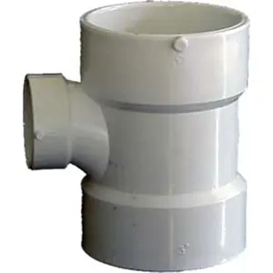 212 MAIN 3in. x 3in. x 1.50in. Sch. 40 PVC-DWV Reducing Sanitary Tee 71131, Water Pipe Adapter for Sailing Water Sports Drain Connection