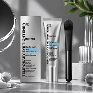 Instant Eye Tightener 20g Temporary Lifting Serum for Under Eye Bags Fine Lines Wrinkles Smoothing Firming Cream with Professional Brush Kit