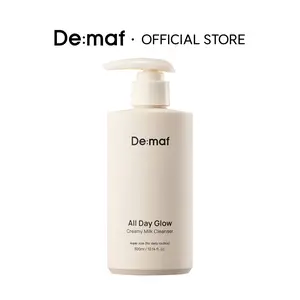 [De:maf Official] All Day Glow Creamy Milk Cleanser 10.14 fl. oz. (300ml) | Gentle Impurity Removal | Deep Hydration | Barrier Strengthening
