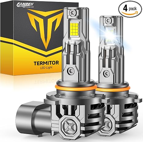 Fahren Upgraded 9012/Hir2 LED Bulbs, 90,000LM 1500% Ultra-Bright, 1:1 Mini Size 9012 Halogen Replacement, 6500K Cool White, 80000HRS+ Lifespan, Quick Install No Adapter Needed, Pack of 2 Fahren Upgraded 9012/Hir2 LED Bulbs, 90,000LM 1500% Ultra-Bright, 1:1 Mini Size 9012 Halogen Replacement, 6500K Cool White, 80000HRS+ Lifespan, Quick Install No Adapter Needed, Pack of 2