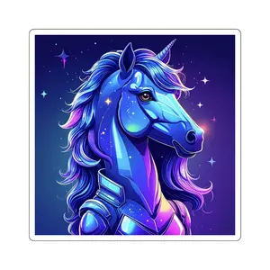 Galactic Unicorn Stickers - Magical Decor for Laptops, Water Bottles, Journals, Gifts, Fantasy Lovers
