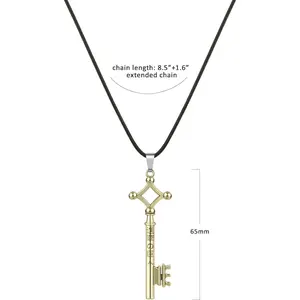 Anime Aot Eren Key Pendant Attack on Titan Wings of Liberty Survey Corps Pendant Necklace