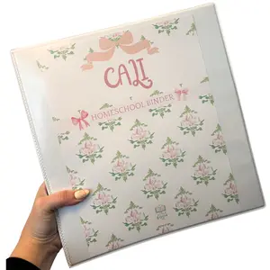 Homeschool Binder Personalized: Blooms & Bows Theme