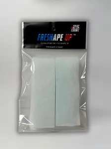 Freshape Up 25 Packs – Barber Shampoo Infused Sponges for Hairline Cleaning (No Rinse)
