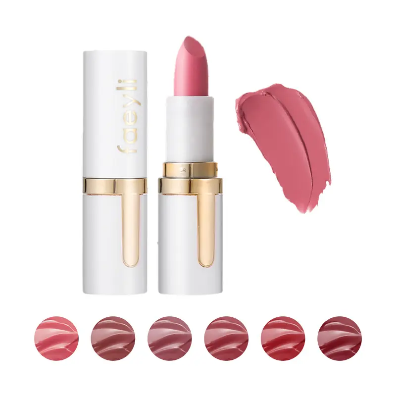 Nude Lipstick Makeup Set - 6-Piece, High Pigmented, Non-Toxic, Long-Lasting, Easy and Precise Application, Natural, Suitable for All Skin Types, Ideal for Halloween