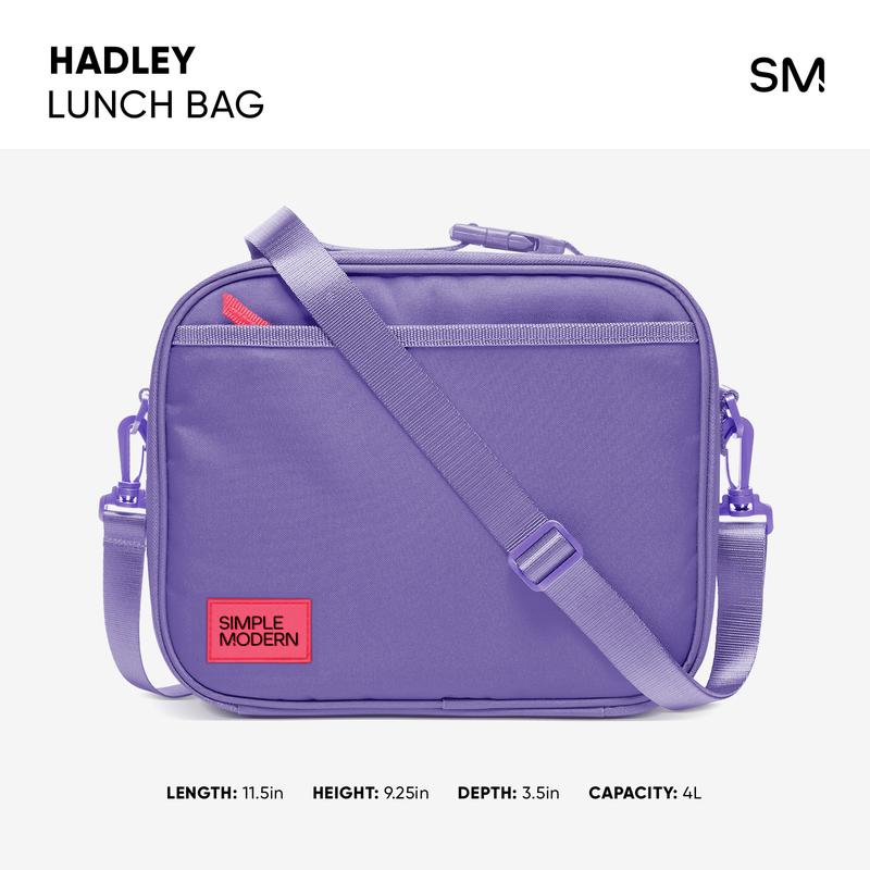 Simple Modern Hadley Insulated Lunch Bag with Shoulder Strap for Kids, School, Travel
