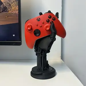 [Cyberpunk Controller Stand] Cyberpunk Creative Mechanical Hand Game Controller Stand |   1pc Multi-Functional Desktop Organizer for Controllers & Phones - Ideal Gift for Gamers, Christmas Gift & Decoration