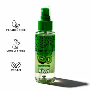Face Beautiful Brazilian Kiwi Body Splash - Lightweight Fruity Fragrance Mist for Everyday Freshness and Post-Shower Refresh, 100 ml / 3.38 fl oz