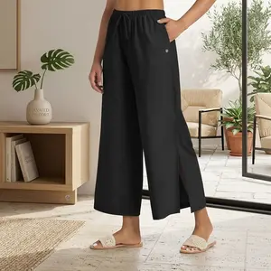 Women's UPF 50+ Wide Leg Swim Beach Pants - Lightweight Quick Dry Sun Protective Travel Pants for Vacation Poolside Lounging Comfortable Breathable Fabric Perfect for Summer Outdoor Activities