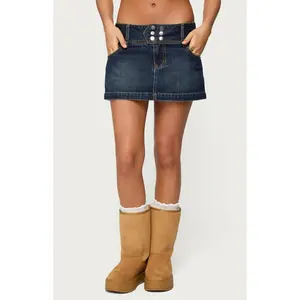 Edikted Women's Fatama Denim Mini Skirt - Multicolor