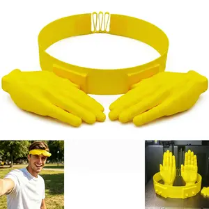 Hand-Shaped Sun Hat, Creative Palm-Shaped Sun Hat, Novel And Interesting Portable Sun Hat.