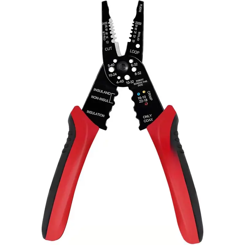 WG-015 Professional 8-inch Wire Stripper/wire crimping tool, Wire , Wire Crimper,  Stripper, Wiring Tools and Multi-Function Hand Tool.