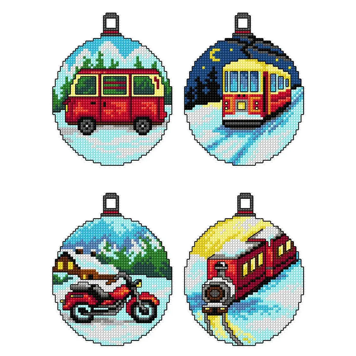Christmas - Landscapes Plastic Canvas Counted Cross Stitch Kit by Crafting Spark 191CS