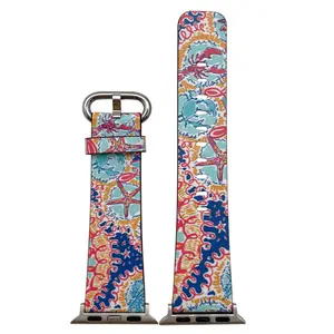 Olivia Pratt Abstract Faux Leather Watch Band #11