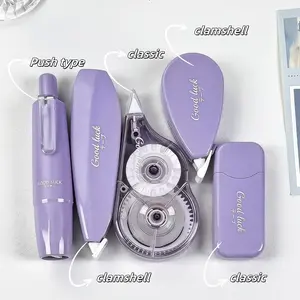 5pcs Silent Anti-Drop Correction Tape, Large Capacity, No Residue, School Office Essential, Fun Stationery, Ideal Gift, Quick Correction