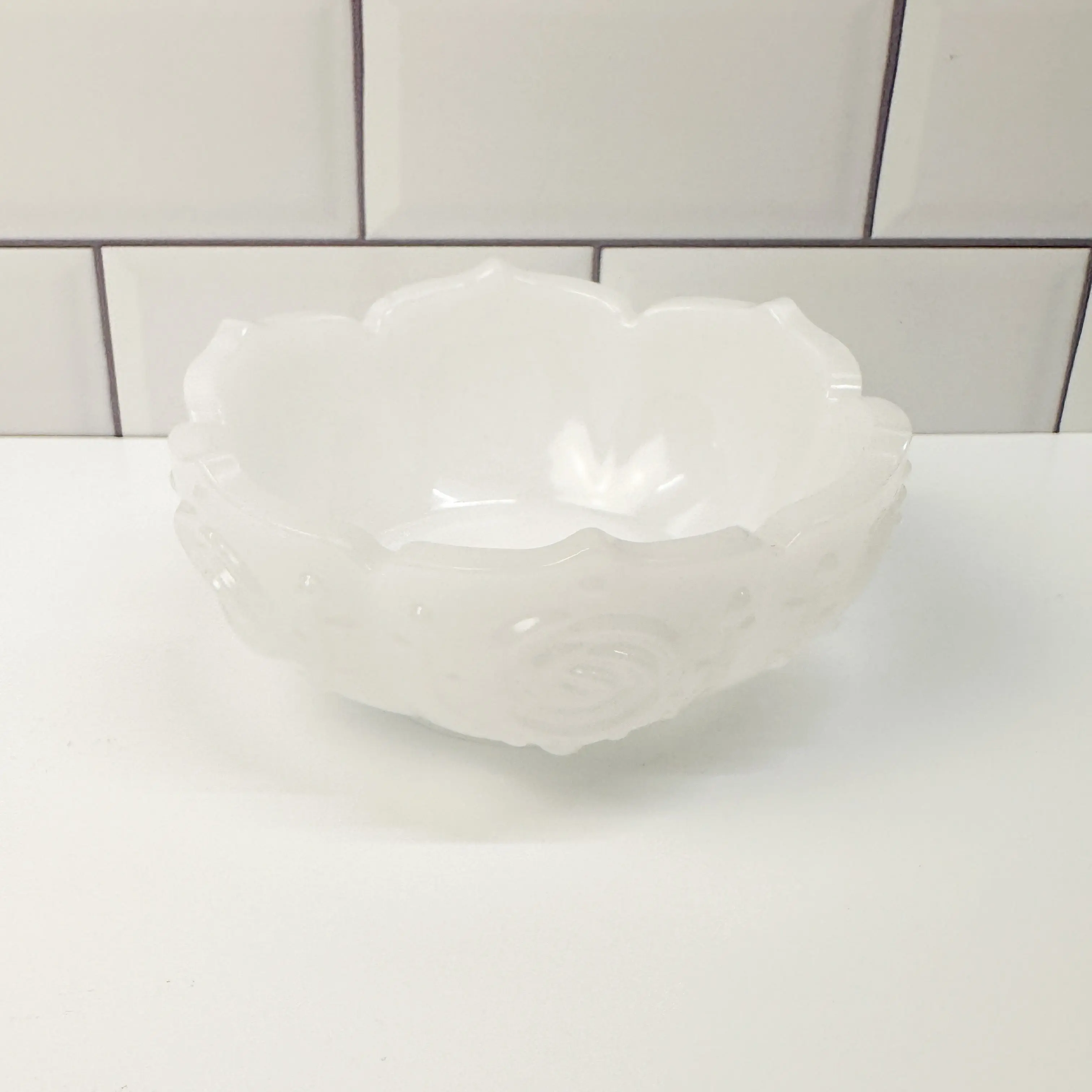 White Flower Bowl
