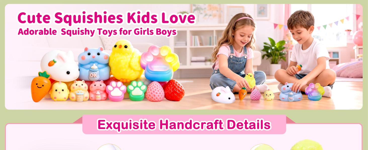 12Pack Taba Squishy Toys Kit - Squishy Fidget Squeeze Toys Squishy Fun Box| taba Squishy Favors for Kids 8-12,cute Squishies Stress Relief Toys for Girls 6-8-10-12 Year Old Girls