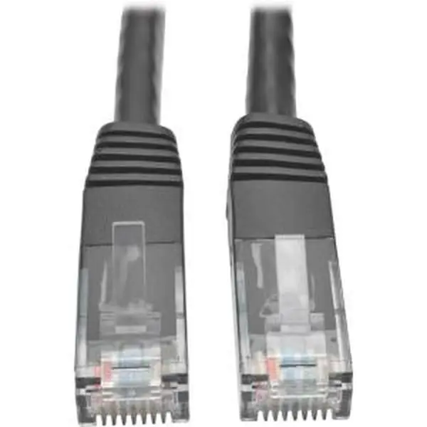 Tripp Lite N200-003-BK Cat6 Molded Male to Male Patch Cable, Black - 10 ft.