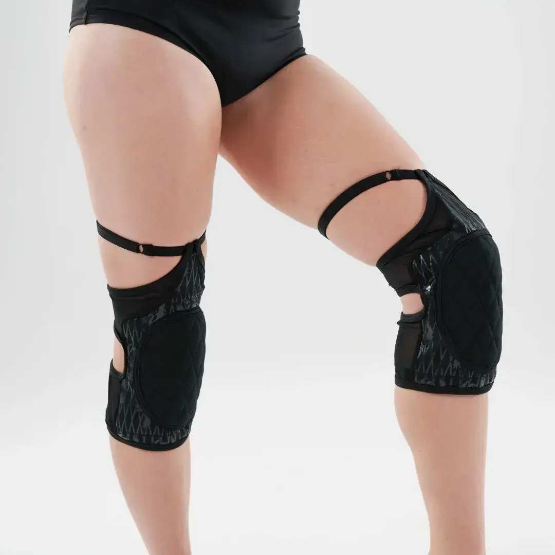 Exotic Pole Dance Knee Protection Open Back Geko Grip Pads With Garters Patellar Belt Patella Band Patellabands - TikTok Shop Exotic Pole Dance Knee Protection Open Back Geko Grip Pads With Garters Patellar Belt Patella Band Patellabands - TikTok Shop