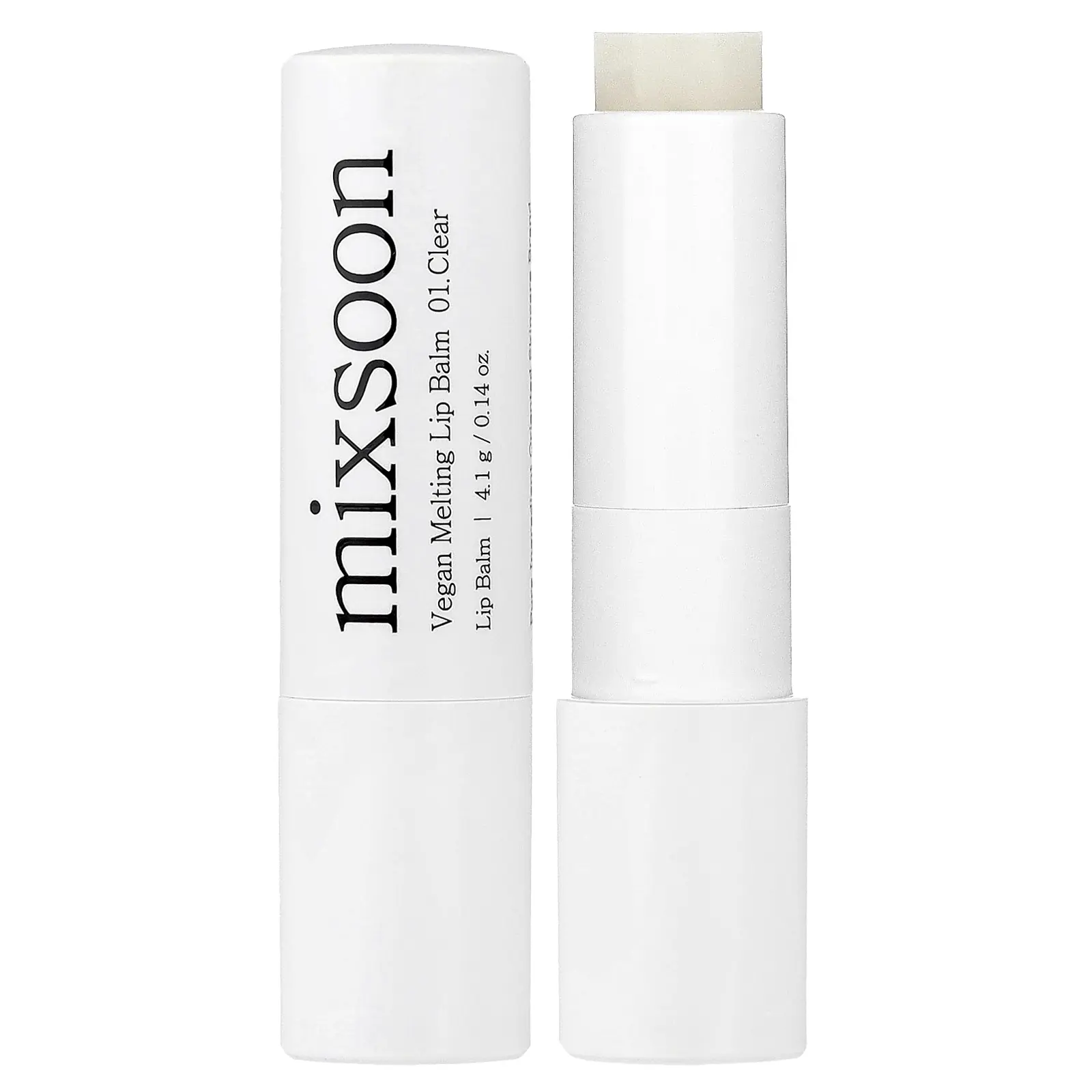 Mixsoon Vegan Melting Lip Balm, 01 Clear, 0.14 oz (4.1 g)