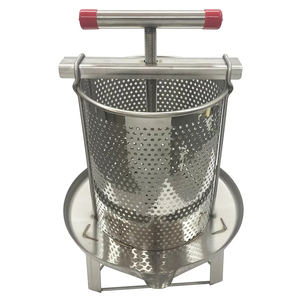 YOKOMA Mesh Bee Honey Press Machine Manual Honey Extractor Stainless Steel Presser