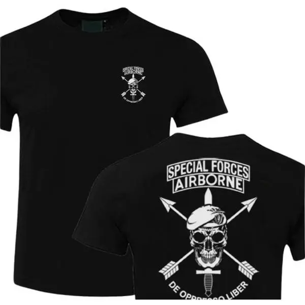 NEW Army Special Forces Airborne Graphic Tee - Premium Cotton Military Style Shirt for Men Cotton Fit